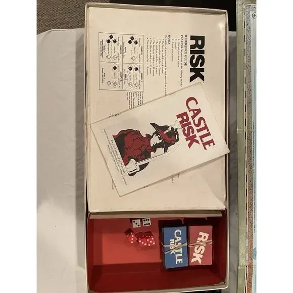 Vtg Castle Risk Risk 2 In 1 Board Game - Picture 10 of 12